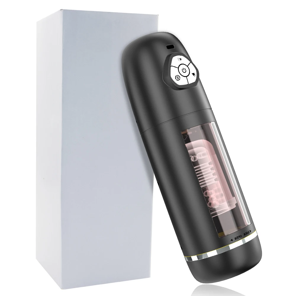 Automatic Telescopic Rotation Masturbator Cup Pussy Penis Exercise Real Vagina Masturbation Blowjob Machine Sex Toy For Men