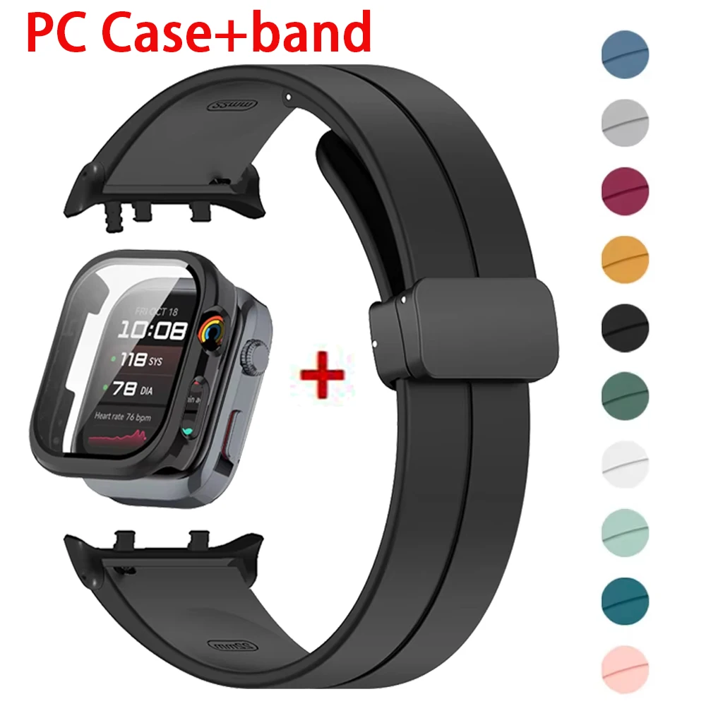 Premium Protective Bumper Case & Magnetic Silicone Strap