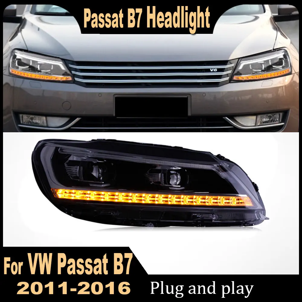

Пара автомобильных фар для VW Passat B7 2011 2012 2013 2014 2016