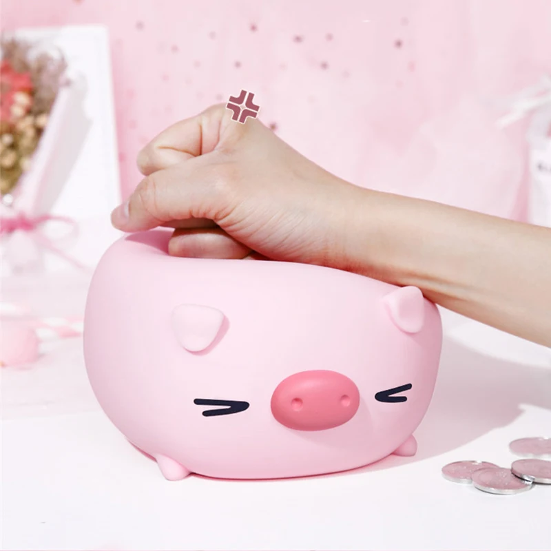 

Cute Cartoon Coin Piggy Bank for Kid Toys Squeak Lovely Pig Piggy Bank Saving Hidden Storage Animal Ornament Gifts Home Decor