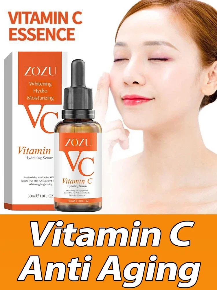

Vitamin C Anti Aging Wrinkle Facial Essence Spot Removal Chloasma Light Dark Spots Moisturizing Nourish Smooth Essence