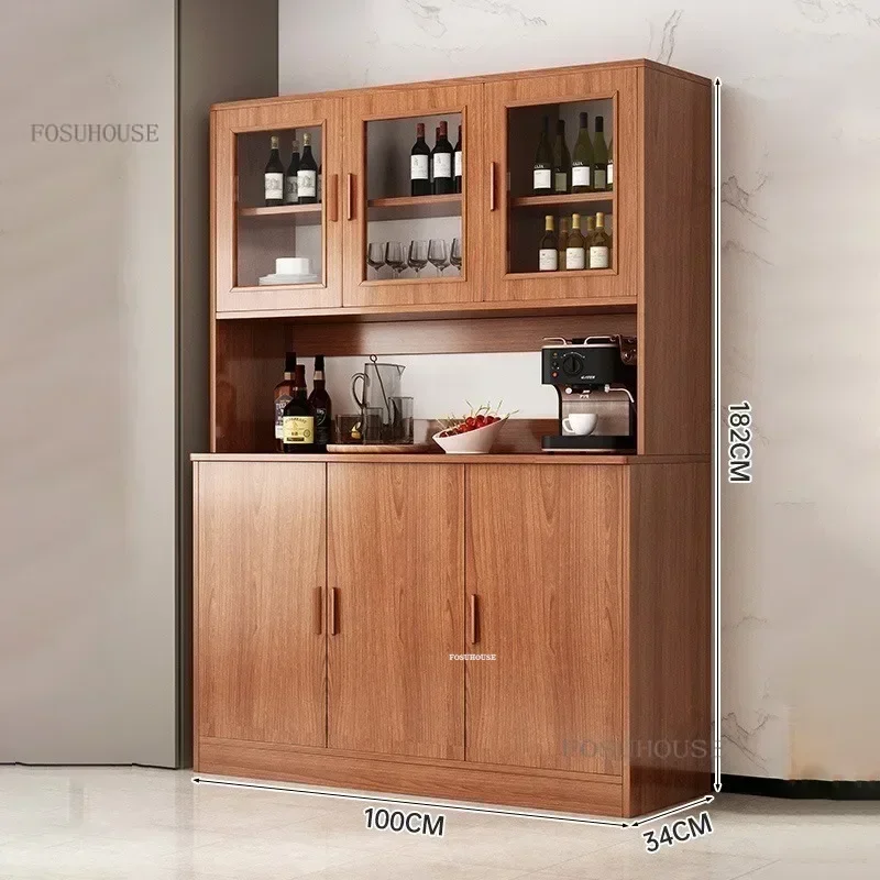 Modern Simple Wall Sideboard Home Furniture Wine Display Cabinet Kitchen Sideboard et Cabinet Tableware Storage Rack f