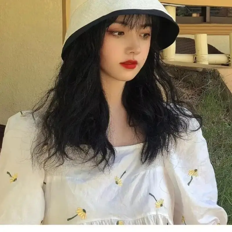 Summer Fashion Double Side Outdoor Travel UV Protect Fisherman Hats Sunshade Bucket Hats Accessories Women Creative Gifts