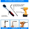 1/2Inch Drive Hex Bit Sockets H4 H5 H6 H7 H8 H10 H12 Metric Screwdriver Bits Socket Hand Tool For Torque Spanner Ratchet Wrench 6