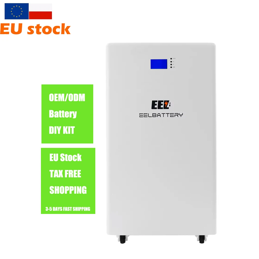 EU Stock EEL 48V 16S DIY Standing Battery Box Kits Built-in 200A BMS ...