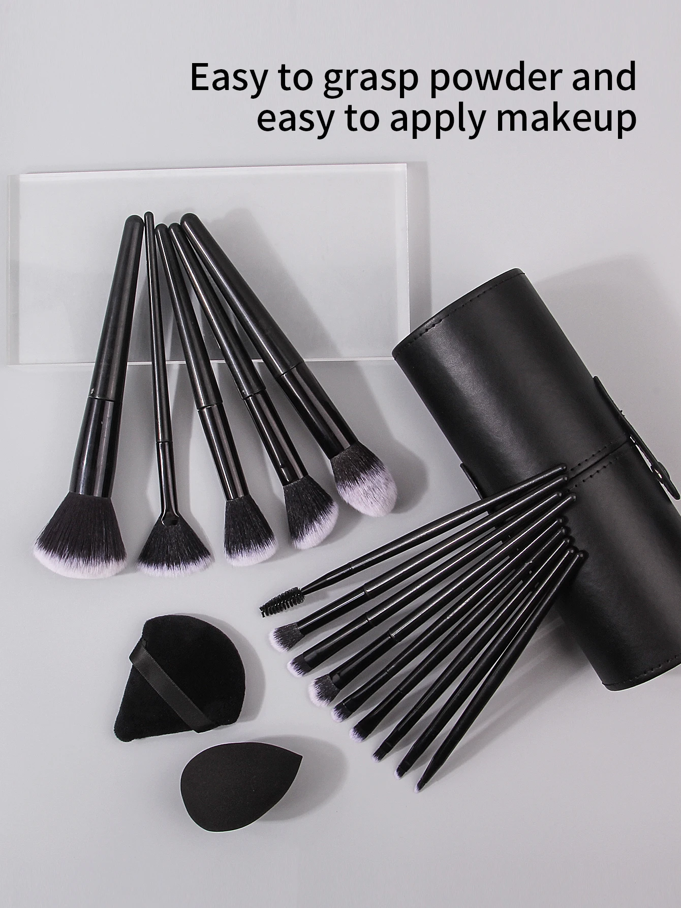 Black Makeup Brush Set Professional Super soft detail brush Blush Brush Foundation Concealer Eyeshadow Brush Women Beauty Tool 4