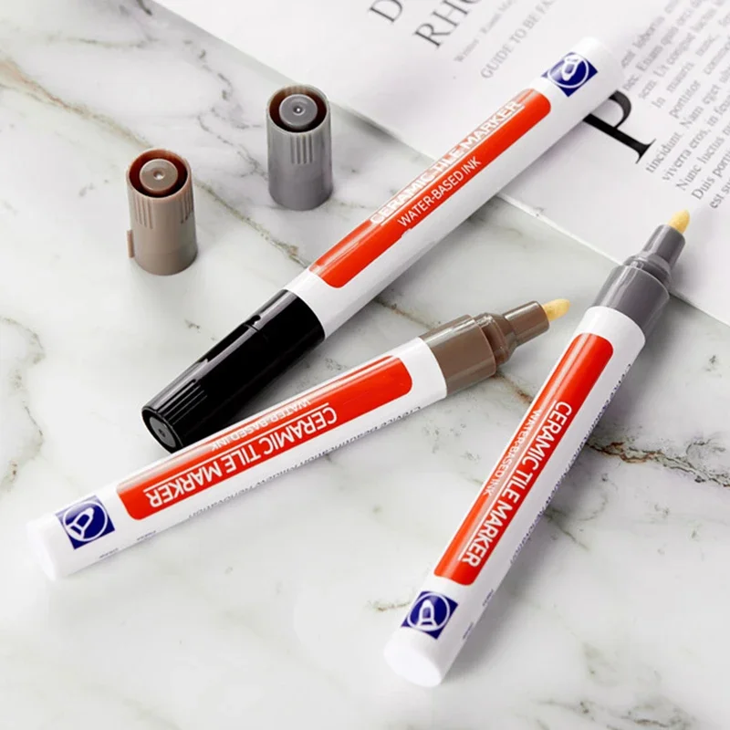 Tile Grout Marker 12 Color White Waterproof Tile Marker Grout Pen Wall Seam Pen For Tiles Floor Bathroom Decontamination Seam Repair Tools
