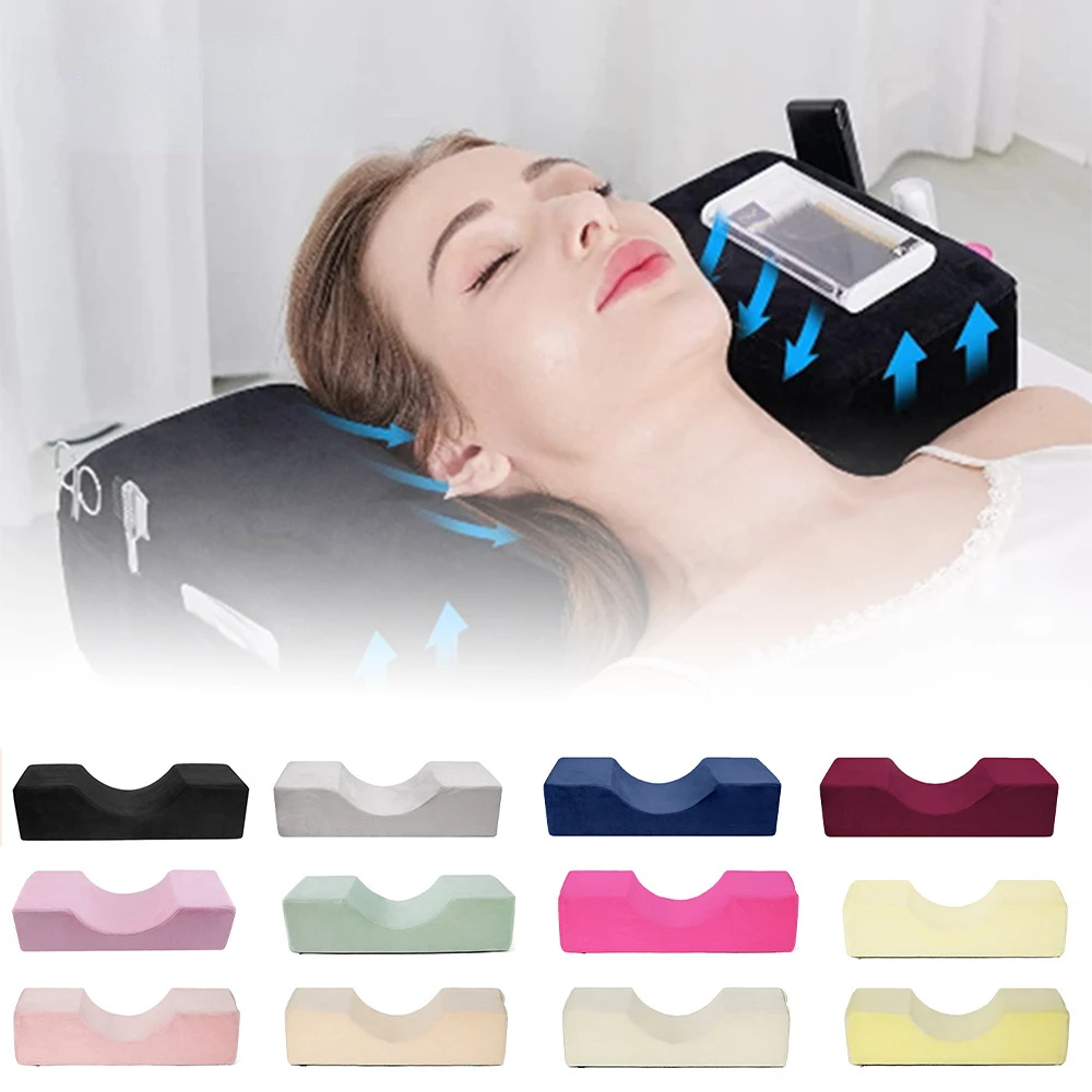 

Professional Lash Pillow Neck Support Eyelash Pillow Soft Grafting Eyelashes Memory Foam Eyelash Extension Pillow Makeup Salon