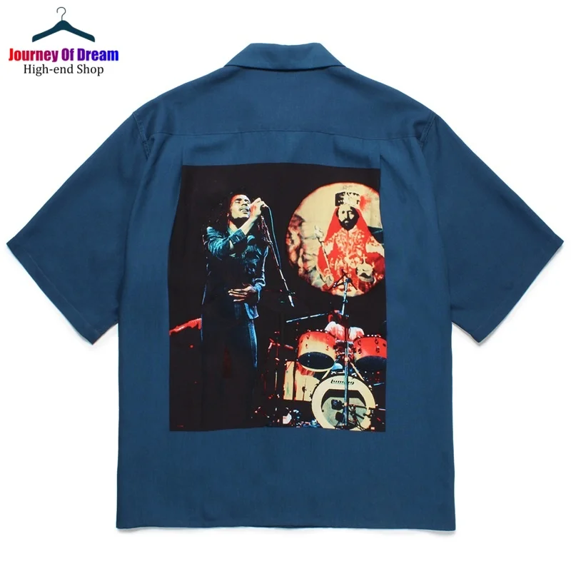 Multicolor Mixed Style WACKO MARIA Shirt Best Quality Men's Women's Cuban Neck Hawaiian Short Sleeve Shirt 3