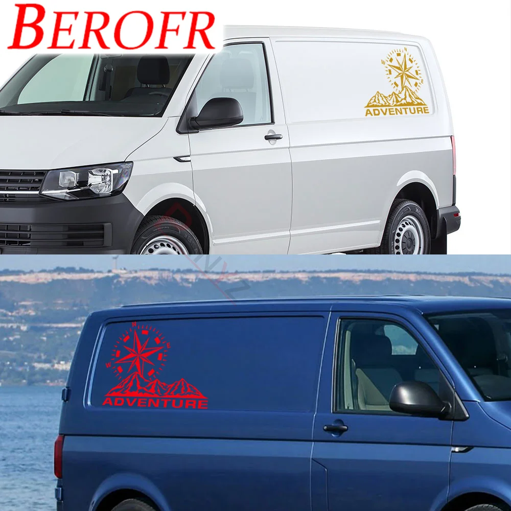 4 Pz/Lotto Adesivi Per Auto Camper Camper Van Per Volkswagen Vw Transporter T4 T5 T6 Multivan Caravelle Decalcomanie In Vinile Accessori