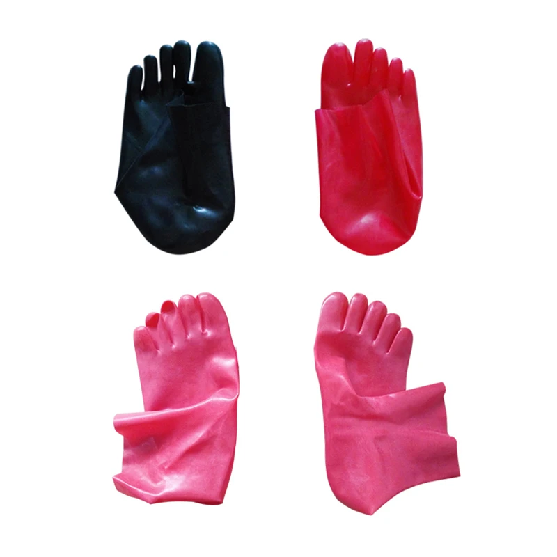 Latex Socks Five-toes Sox sexy stocking tight Anklets seamless bobbysocks