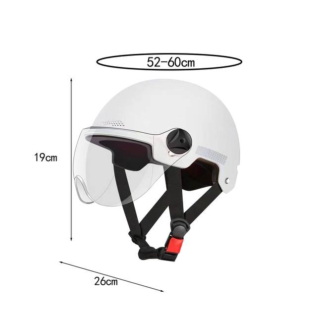Motorcycle Helmet Comfortable Removable Lining Lightweight Half Face Helmet