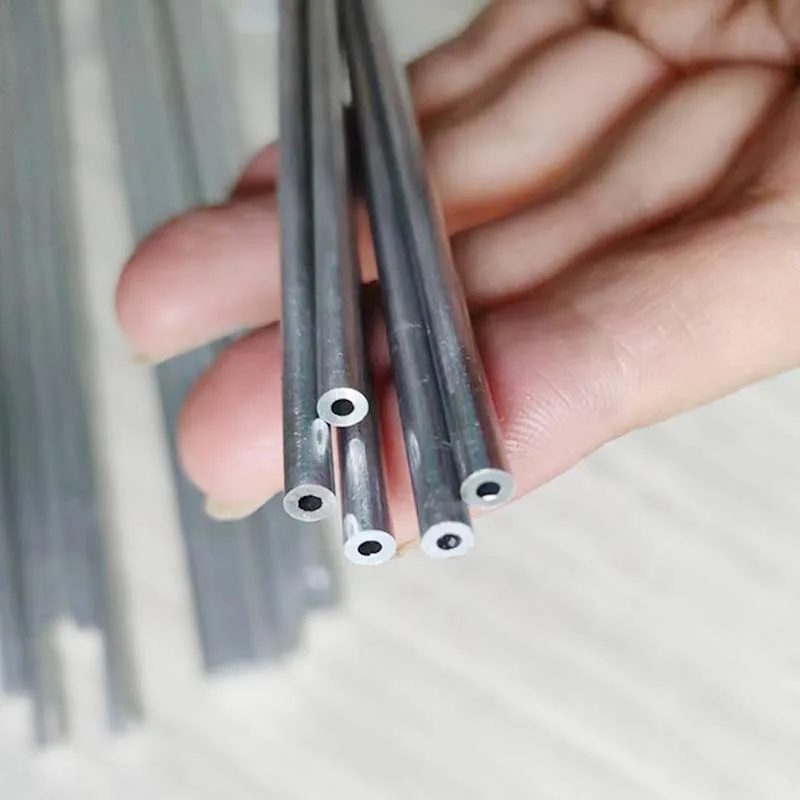 3/4/5/6mm Dia 6061 aluminum tube Small diameter AL capillary pipe Length 24cm 49cm