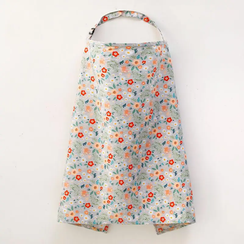 Breastfeeding Cover Breathable Cotton Nursing Cloth Cloud Print Outing Breastfeeding Towel Feeding Cover Cape Nursing Apron