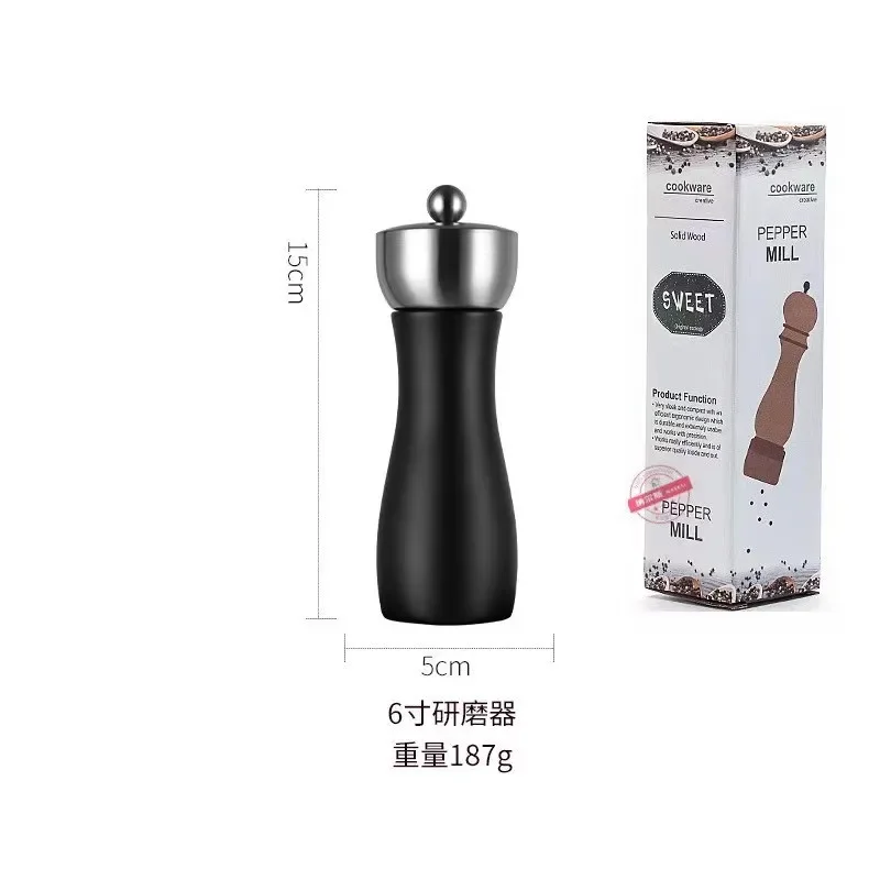 6 inch black color