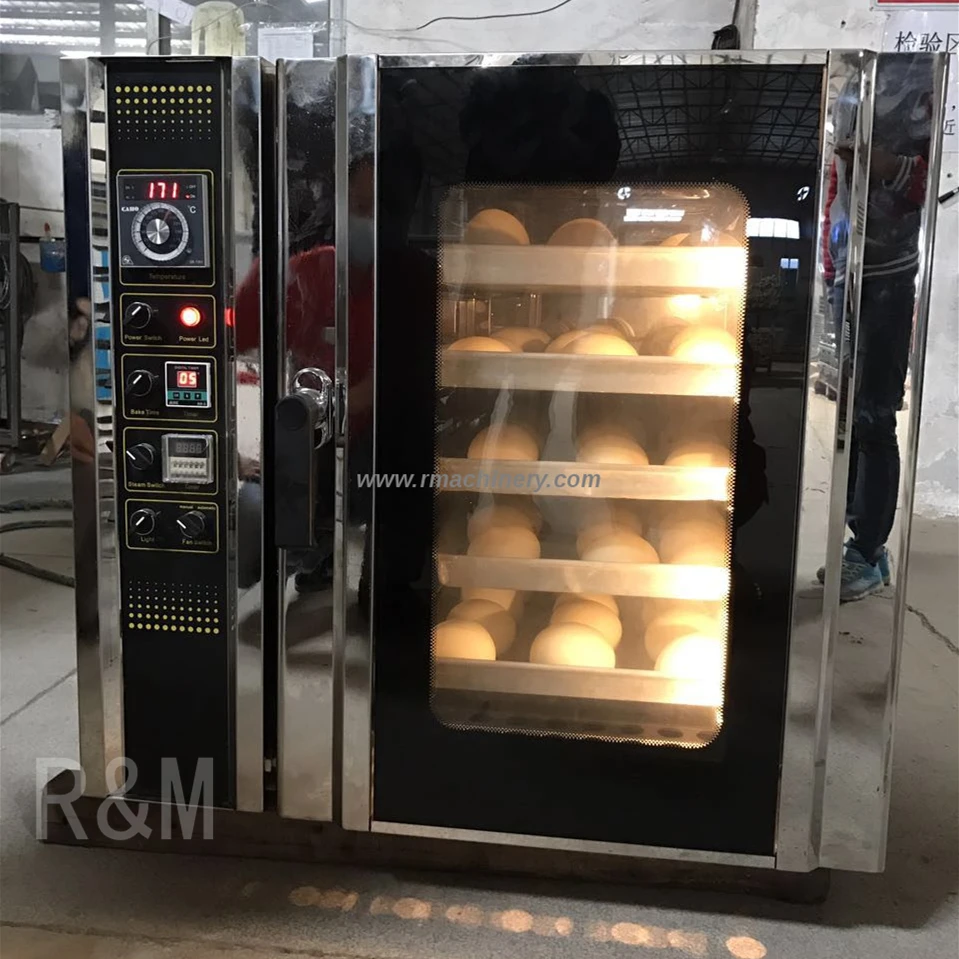 Industrial Commercial Large Bakery Bake Cake Baking Machines Equipment Covection Oven Convector Convect Gas Oven 4 Tray 5 Trays