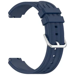 Premium Soft Silicone Sport Strap - Adjustable Loop Wristband - Garmin CIRQA (Denim Blue)