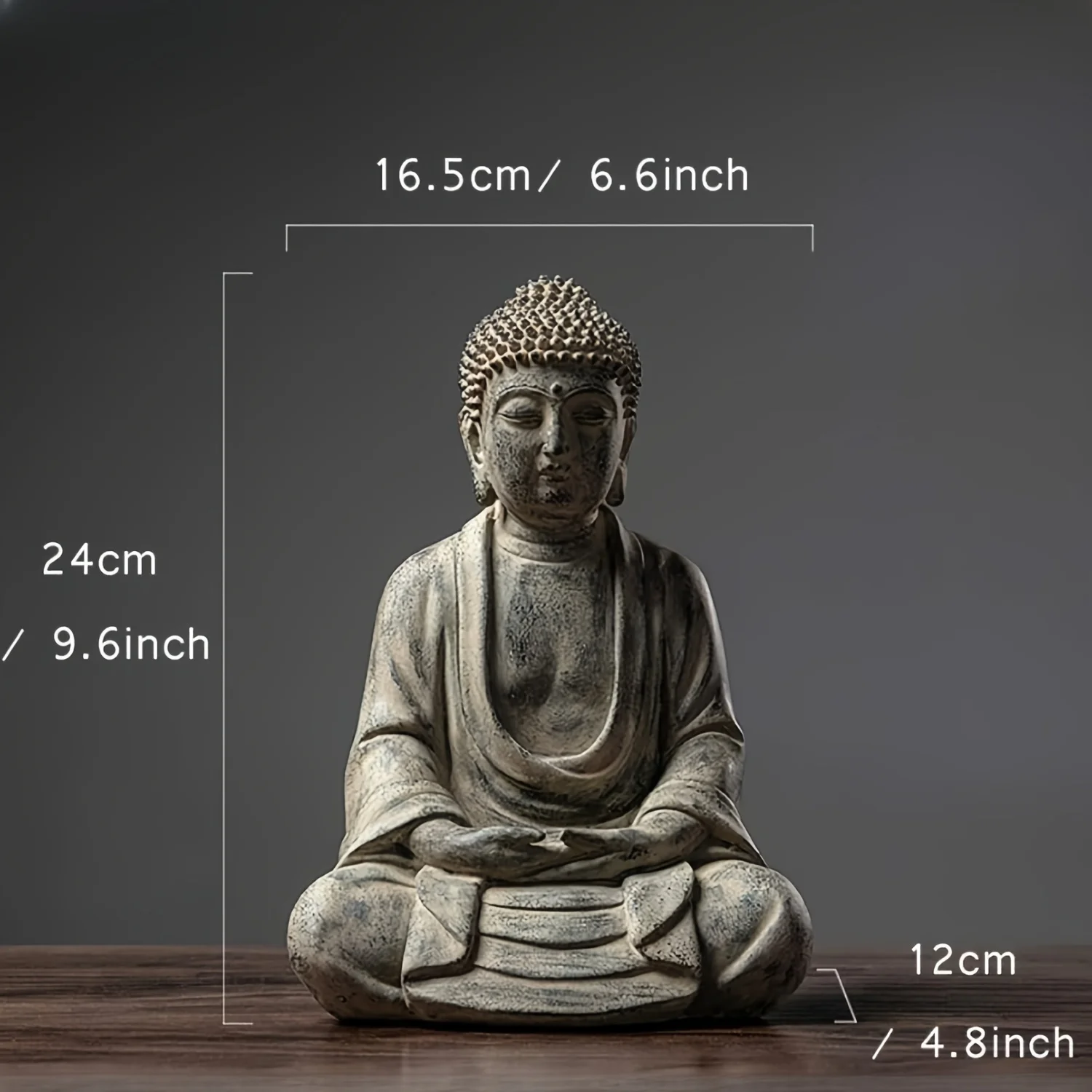 Meditative Buddha Statue for Home Decor, Seated in Meditation Pose, Exquisite Garden Ornaments, Home Decoration Accessories