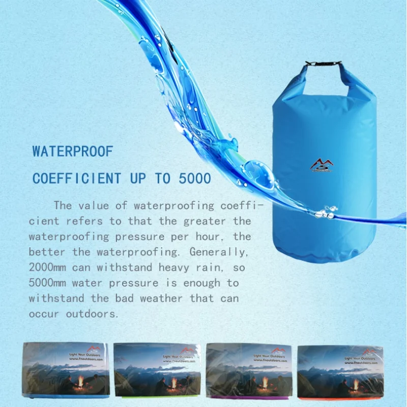 5L10L20L40L70L Waterproof Dry Bag Sack for Camping Drift Trekking Swimming Rafting Kayak River Trekking Fishing Outdoor Waterbag 5