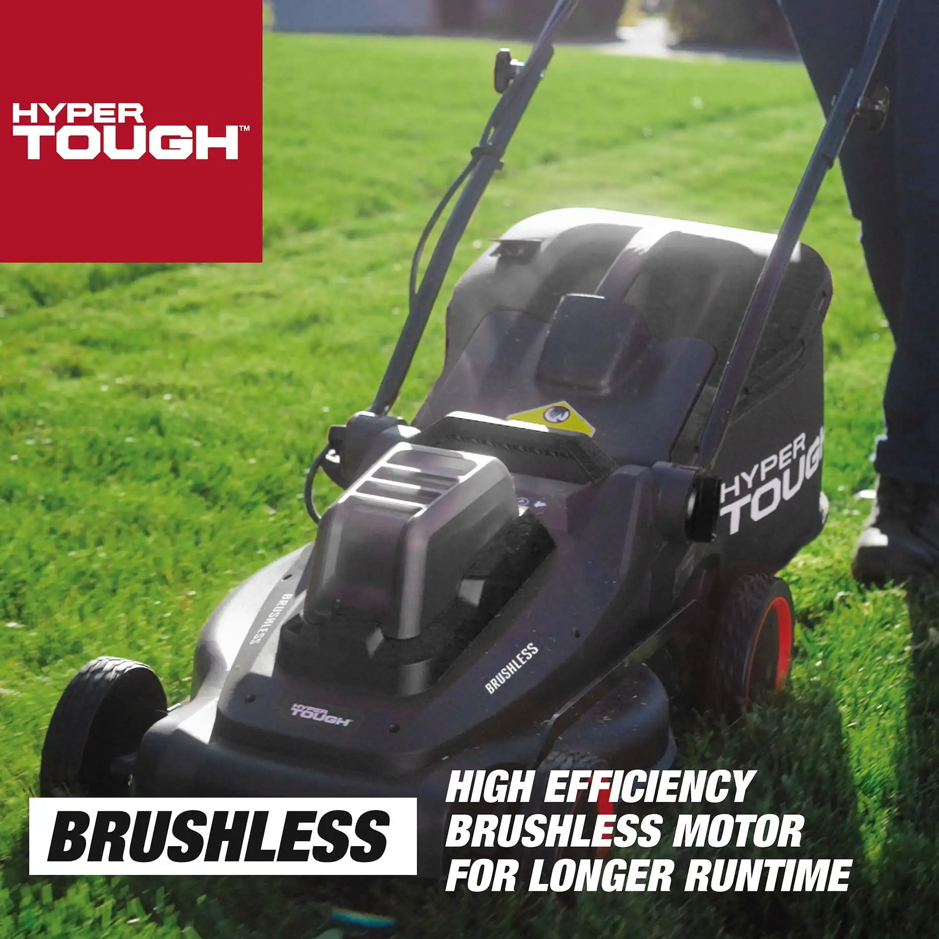 Cordless Mower Hyper Tough Lawn Mower Electric 40V 18-inch