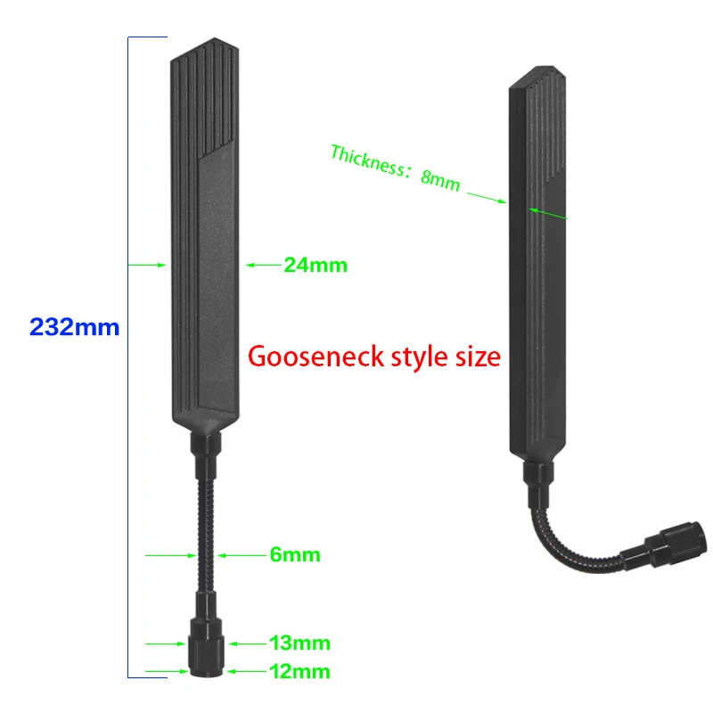 LoRa 868MHz 안테나 구즈넥 스프링형 옴니 장거리 Meshtastic 915MHz 안테나 SMA Male 10DBi (HaLow 애플리케이션용)