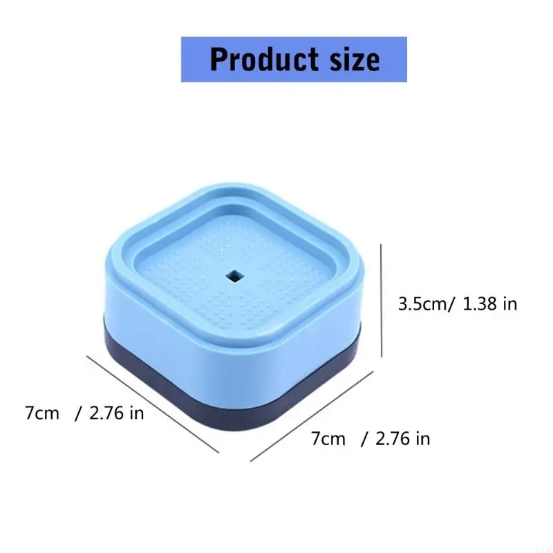 U2JC 4Pieces Stackable Washing Machine Risers Bed Lifts Adjustable Furniture Risers For Raising Sofa Table Chair Desk Legs