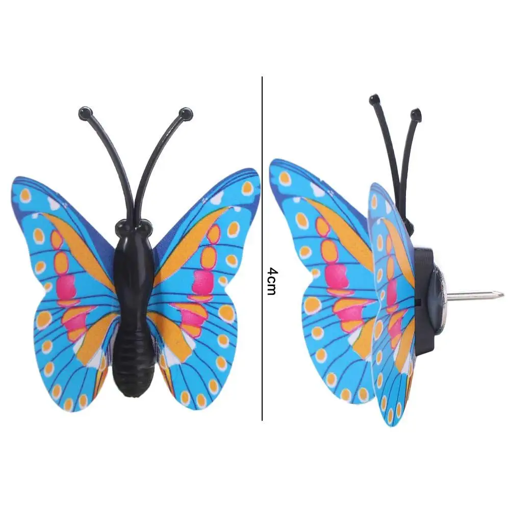 30Pcs 크리 에이 티브 다채로운 나비 푸시 핀 3D DIY 칠판 푸시 핀 다기능 상자 포함 엄지 못 문구류