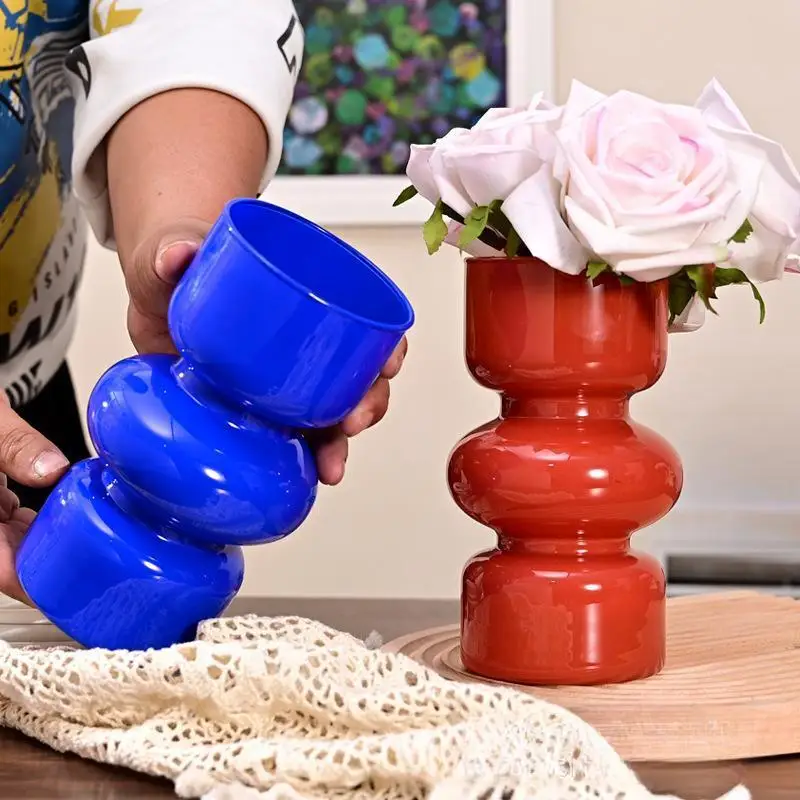 Nordic Creative Personality Retro Glass Vase, Hydroponic Plant, Table Vase, DIY Flower Arrangement Container, New 3