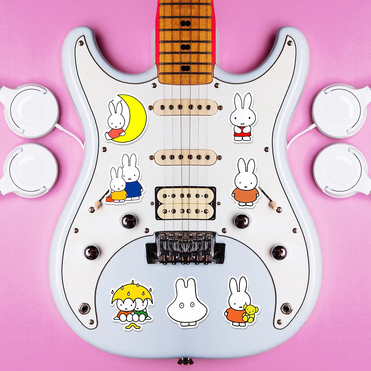 Miffy Kaninchen 50 Aufkleber Hochwertige Farbdrucke Animations-Cartoon-Druck Kreative Handyhülle Desktop Wasserdichte Dekoration – Detail 13