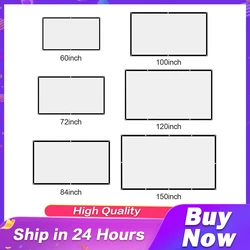 Portable Projector Screen Office KTV Display 60 72 84 100 120 150 Inch Projection Screen Simple Curtain Anti-light Home Set
