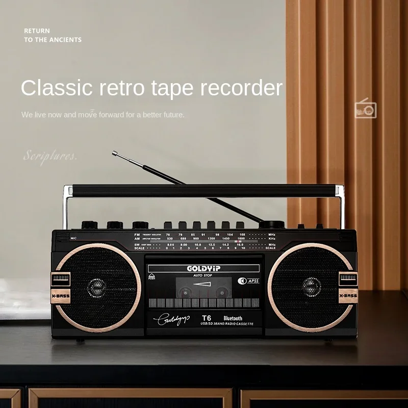 

Retro Tape Machine Recorder Vintage Radio Recorder Small Multifunction Player