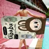 Cartoon L-Labubu Beach Towel Colorful Bath Towels for Girl Microfiber Quick Dry Custom Sand Free Beach Yoga Spa Gym Pool 1