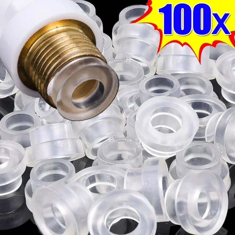 Faucet Leak-proof Sealing Gaskets Universal Washer Thread Installation Fitting Triangle Valve Free Tape Sealed Rings Washers