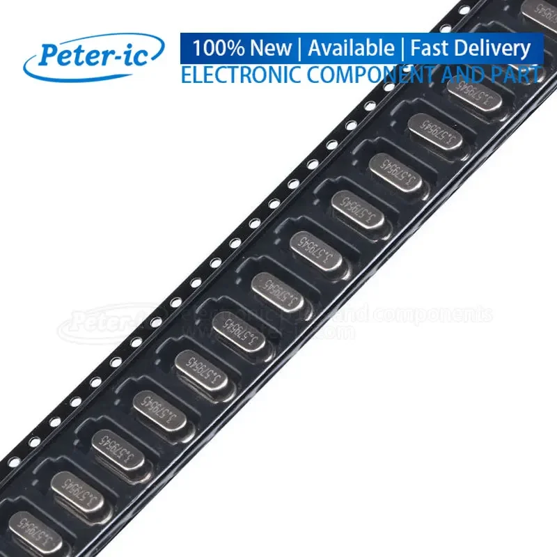 (10개) 6M 2핀 SMD 크리스탈 발진기 6MHz HC-49SMD 49SMD 석영 크리스탈 패시브 크리스탈 발진기