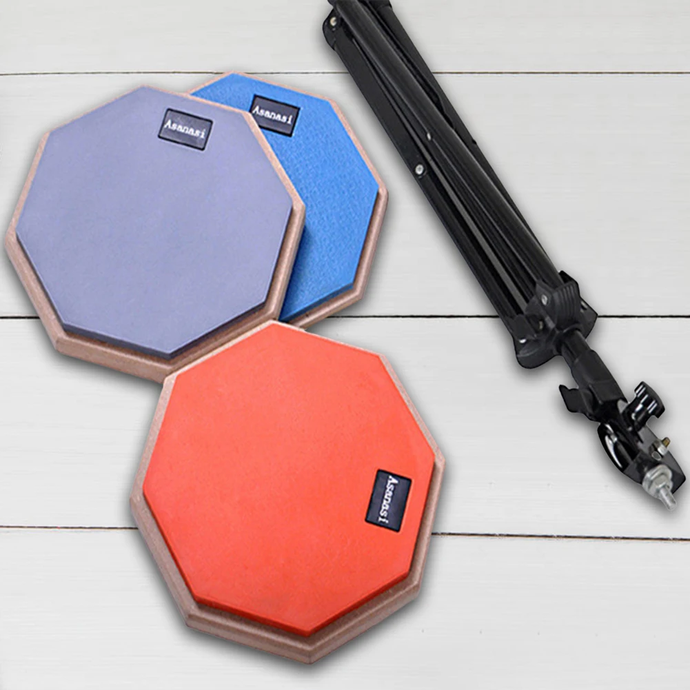 8 Inch Rubber Wooden Drum Practice Pad Musical Percussion Instrument With Adjustable Stand Drum Pad Practice Training musical percussion instruments snare drum practice pad