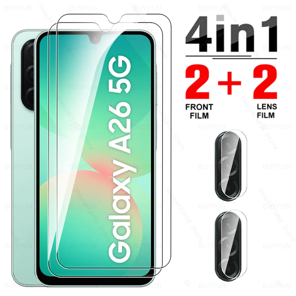 4-in-1 Tempered Glass Screen and Camera Protector Set