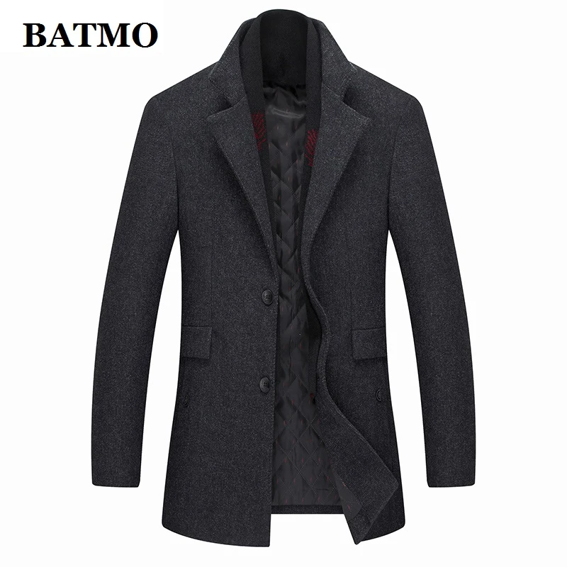 Wool Trench Coat Wool Jackets Men's Coats Batmo Wool Blends