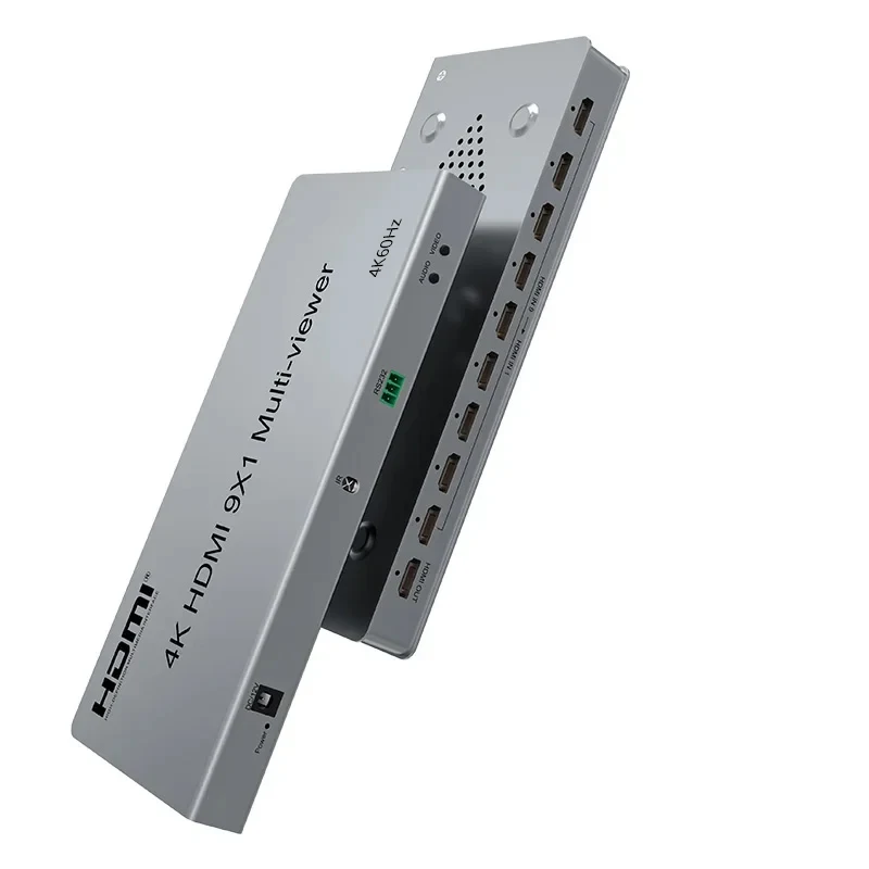 4K 60hz 9x1 HDMI 멀티뷰어 9입력 1출력 심리스 스위치 멀티 비디오 신호를 1개의 TV 모니터 화면에 표시하는 2x1 4x1 6x1 8x1 모드