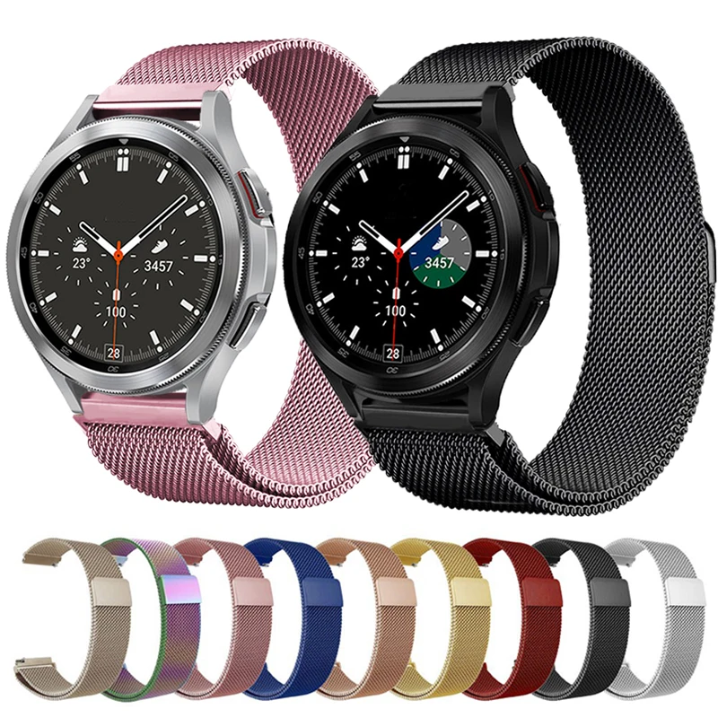 20mm 22mm pętla Milanese do Samsung Galaxy watch 5/4 pasek 44mm 40mm/5