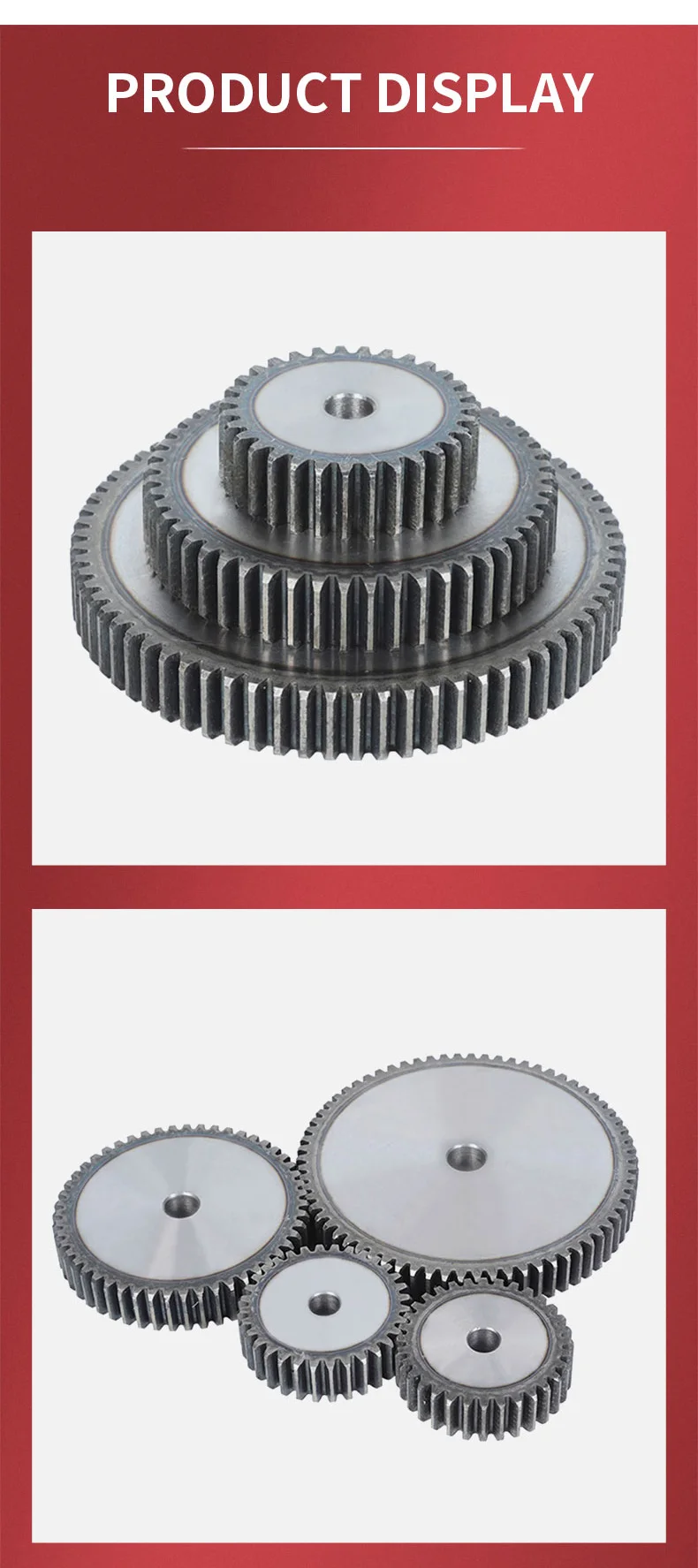 Standard 5 Module Stirnräder 10-50 Zähne 45 # Zahnoberfläche mit Standarddicke aus Stahl, gedämpft – Detail 9