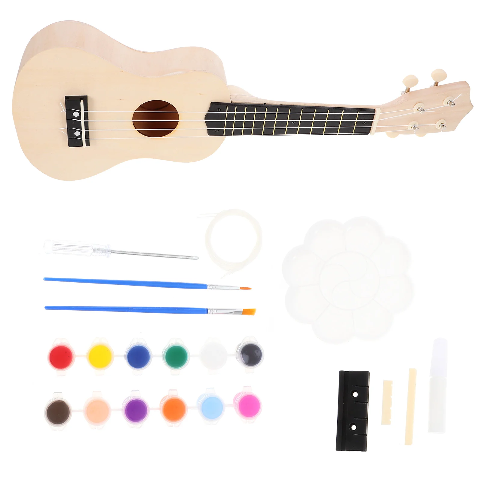 

Inch Ukulele DIY Kit Fun And Simple Hawaii Guitar Handmade Kit