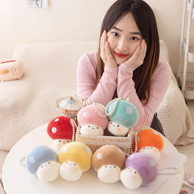 Рисунок 6 - 10 см Kawaii Mini красочные грибы