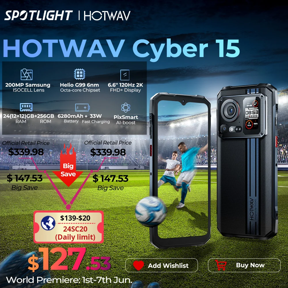 HOTWAV Cyber 15: The Ultimate 200MP Rugged 2K Smartphone