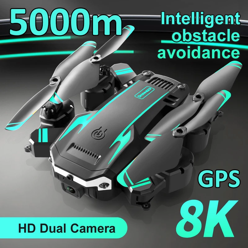 

Новинка 2023, Дрон 8K 5G GPS 4K, профессиональный HD Дрон для аэрофотосъемки, обхода препятствий, четыре ротора, Радиоуправляемый вертолет, расстояние 5000 м