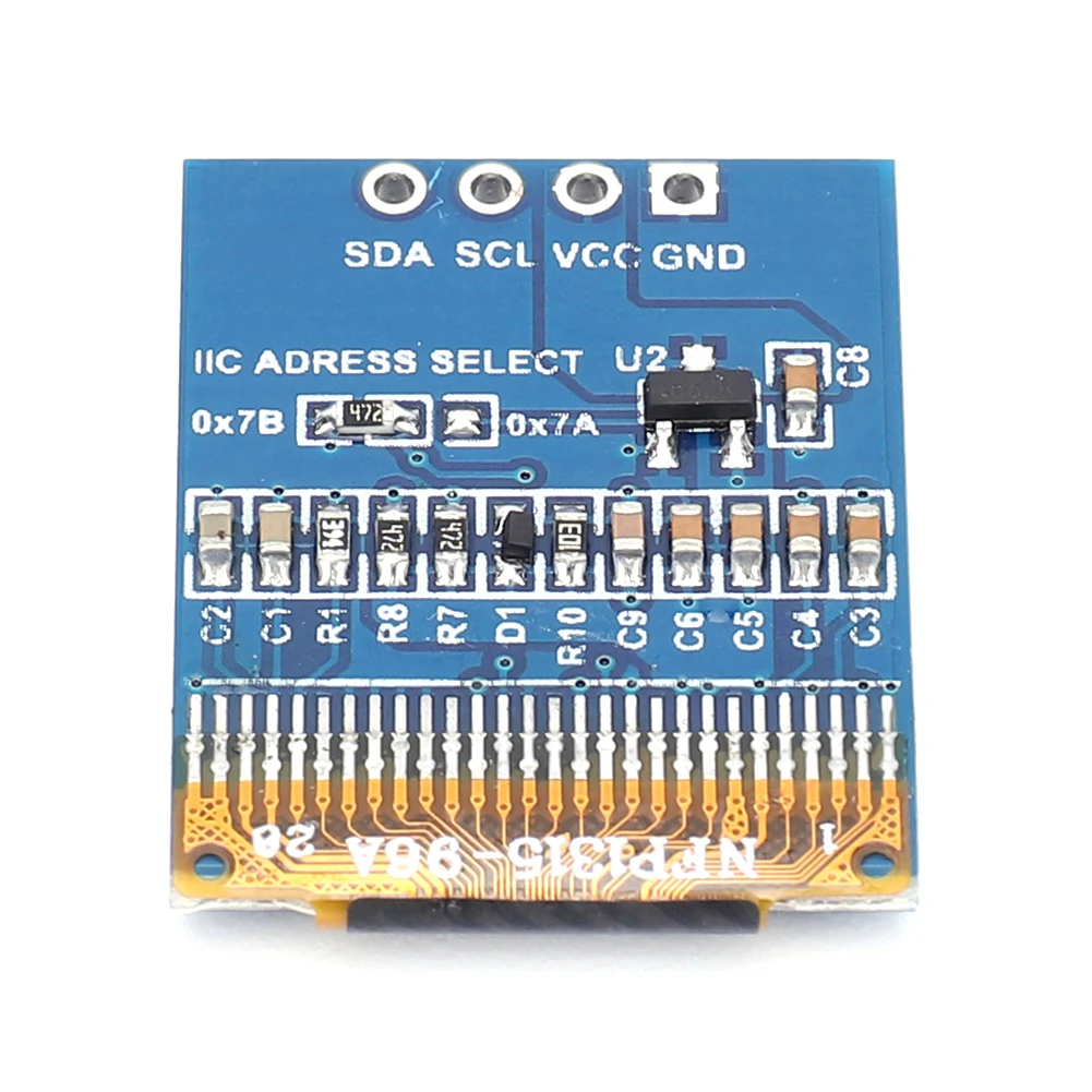 0.66 Inch OLED Display Module 64x48 Pixels LCD Screen Control Board 3.3-5V 4 Pin I2C IIC for Arduino Electronic DIY