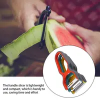 Éplucheur de pommes de terre multifonction en acier inoxydable, hachoir à fruits et légumes, Mini trancheur Spud, ensemble de râpes, outils de cuisine de couleur aléatoire 3 pièces 4