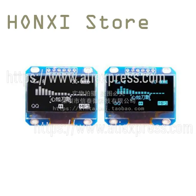 1PCS 1.3 -inch SPI 12864 blue and white OLED LCD display module to send routines