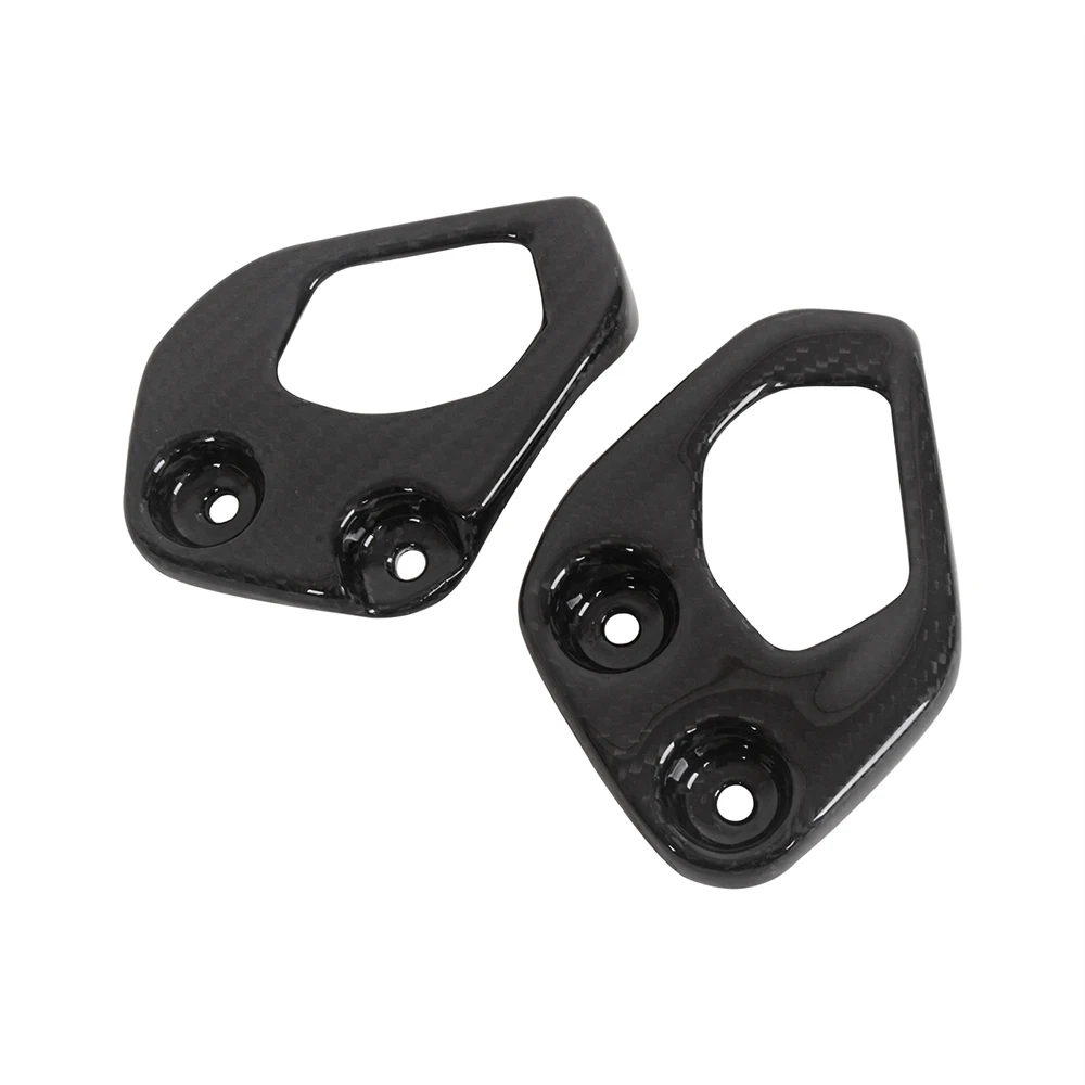 Motorcycle Carbon Fiber Heel Plates Guards Footrest Rear set Accessories For BMW R1250GS + For BMW R1200GS 2013 -