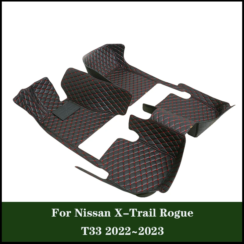 

Custom Leather Car Floor Mat Interior Auto Car Accessories Full Surround Auto Carpets For Nissan X-Trail Rogue T33 2022~2023