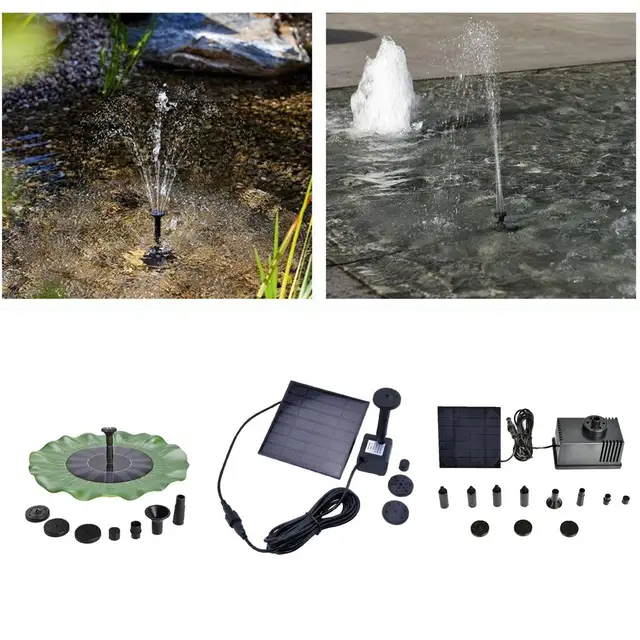 Teljesítményű Panel Tó Medence És Kerti Öntözőszivattyúkkészlet 180L/H 7V Dekoráció - Image 2